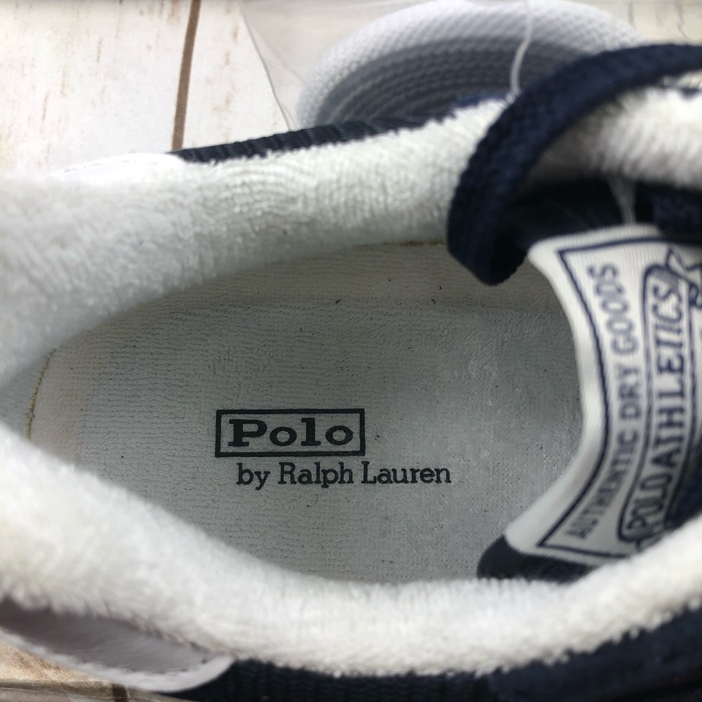 NEW Polo Ralph Lauren Trackster 100 Navy Sneakers - Picture 9 of 12